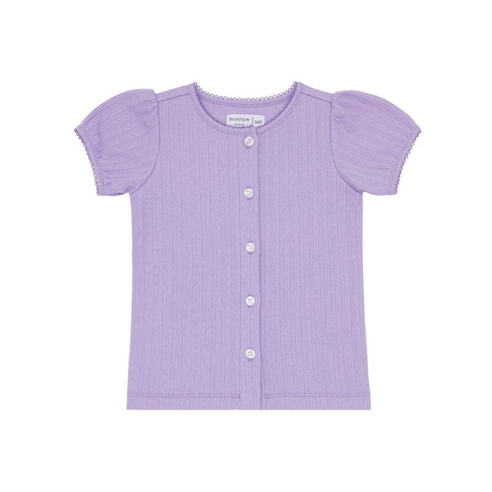 Minnow Boys  Puff Sleeve Shirt, Purple